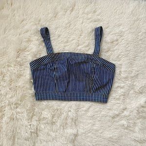 Denim Cropped Top